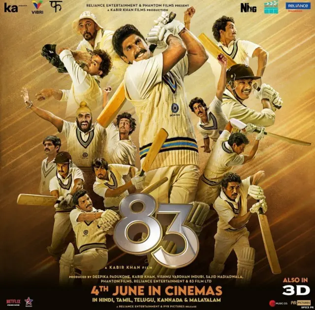 '83' सबसे पहले पिछले साल 10 अप्रैल, 2020 को रिलीज़ होने वाली थी
