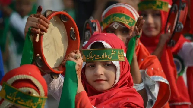 الاحتفالات بعيد المولد النبوي في باكستان