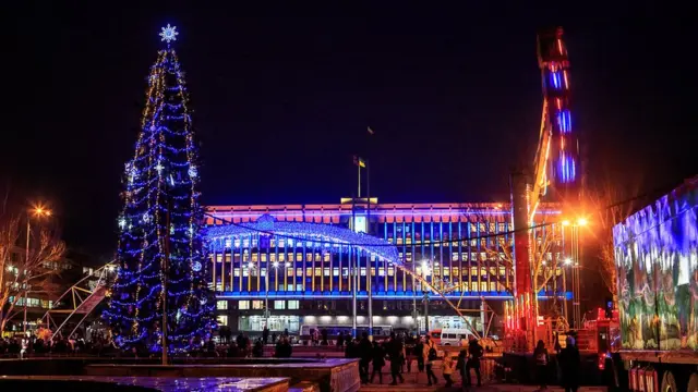 Відкриття новорічної ялинки у Запоріжжі