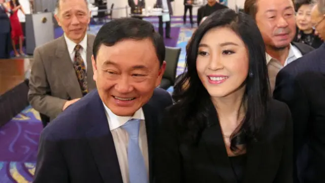 นายทักษิณและ น.ส. ยิ่งลักษณ์ที่ประเทศญี่ปุ่นเมื่อวันที่ 29 มี.ค. 2561