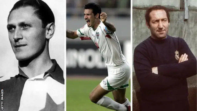 Josef Bican, Ali Daei, Francisco Gento