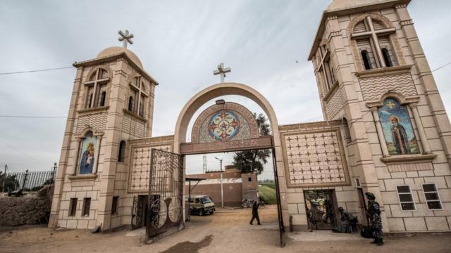 Un monastère chrétien copte en Egypte