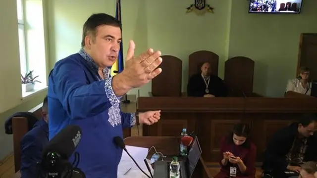 Міхеіл Саакашвілі у суді