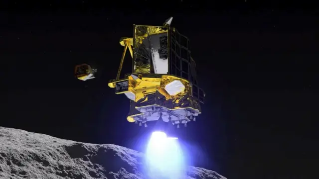 「海から月へ」 日本の月面探査機SLIM、運用が再開 「通信を確立」とJAXA - BBC