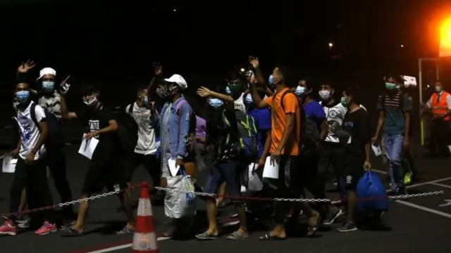 मोरिया में प्रवासी शिविर