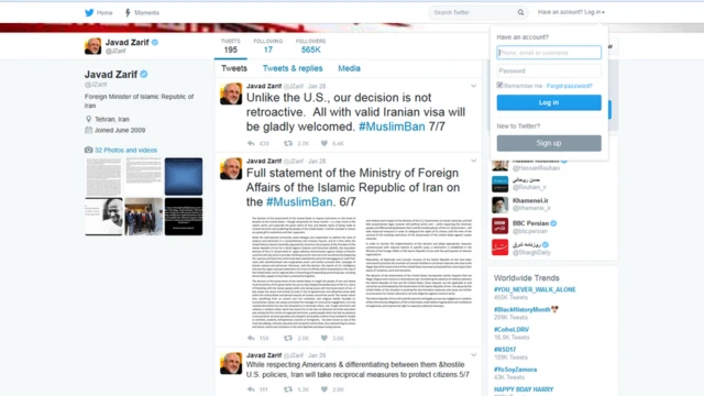 توییتر ظریف