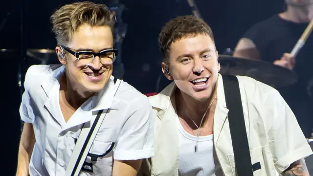 McFly stars Danny Jones and Tom Fletcher to share a chair on The Voice UK -  BBC News