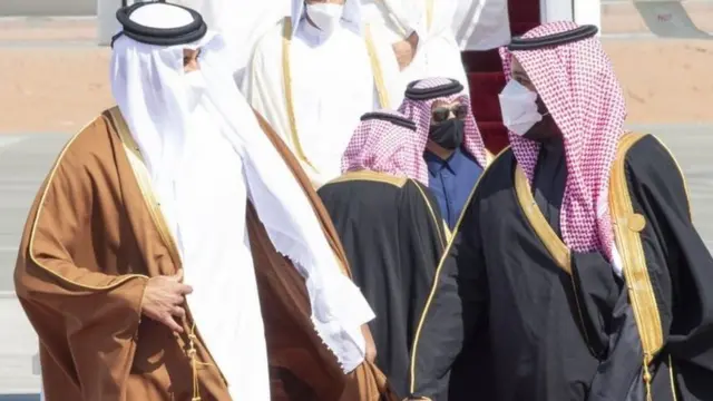 محمد بن سلمان وتميم بن حمد