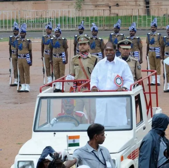 புதுவையின் முன்னாள் முதல்வர் ரங்கசாமி