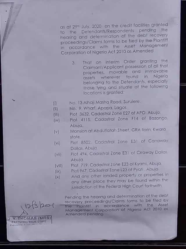 Amcon Court Order