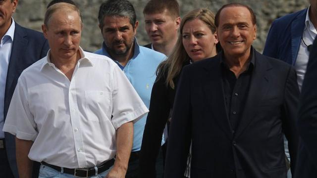 Берлусконі та Путін