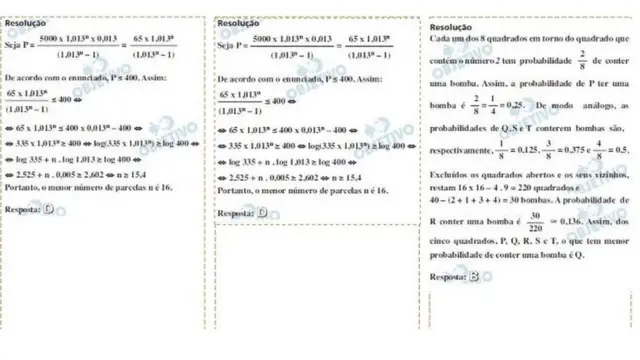 A resolução, segundo professores da rede Objetivo