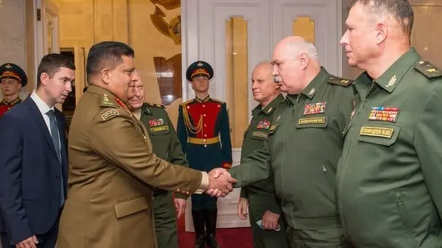 Sri Lankan Army chief at Russia
