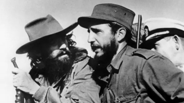 Hano yari kumwe na Camilo Cienfuegos wari umwe mu nkoramutima ze.