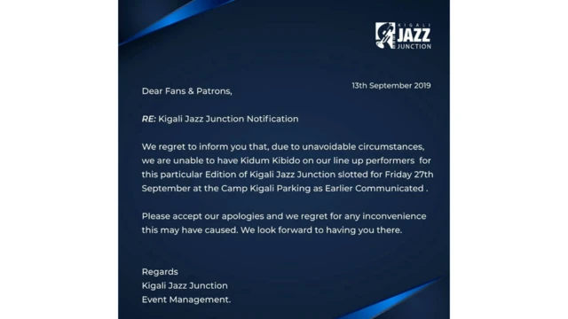 Agizo alilopokea Kidum