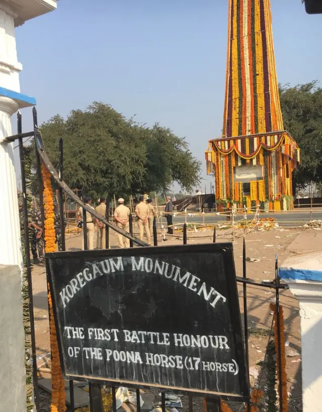 కోరెగాం భీమాలో స్మారక ప్రాంతం