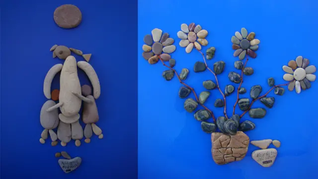 Dhagxaan uu ka dhigay sida dhir iyo hooyo iyo caruurteeda