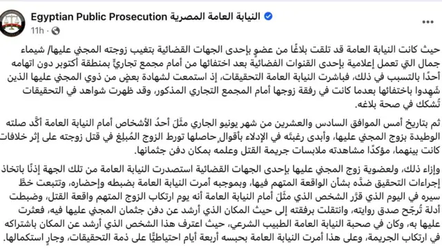 بيان النيابة العامة