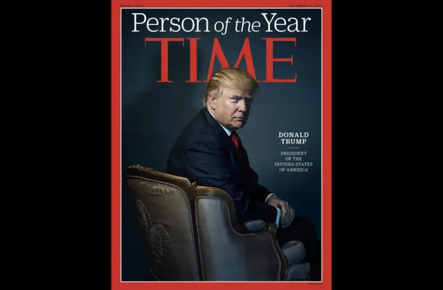 Donald Trump on the front of Time Magazine