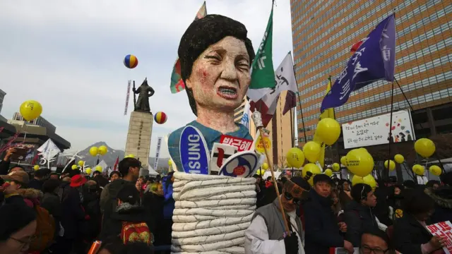 Korea Selatan, Seoul, protes