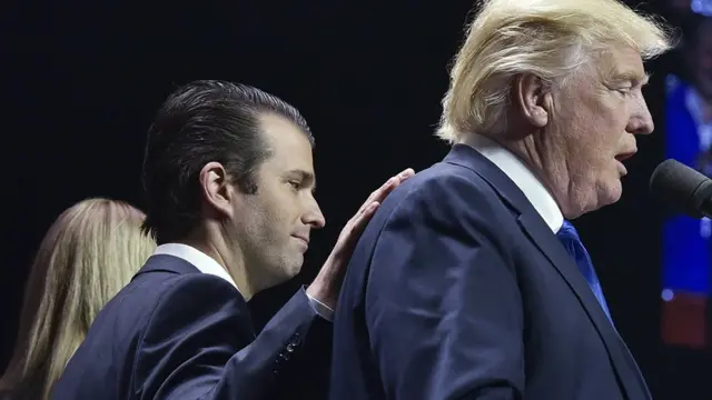 Трамп-младший и Дональд Трамп