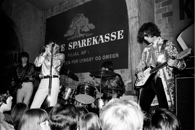 Led Zeppelin performing