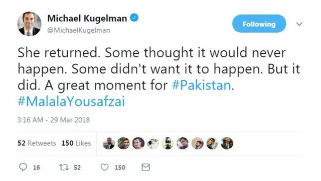 ملالہ ٹویٹز