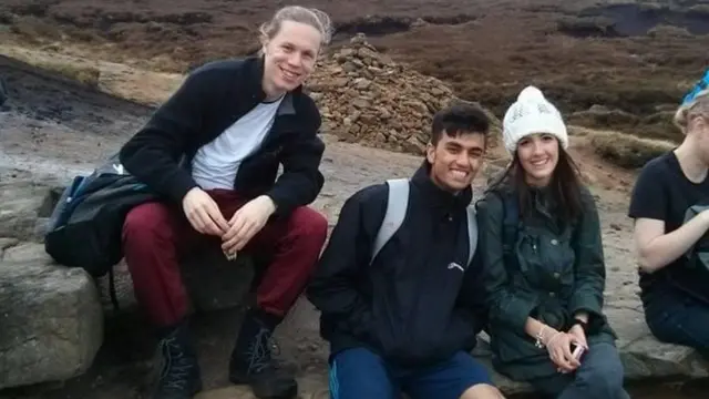 Salman Khan in the Peak District with his friends in 2014