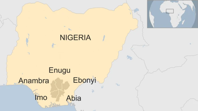 States claimed by Ipob for an independent Biafran state