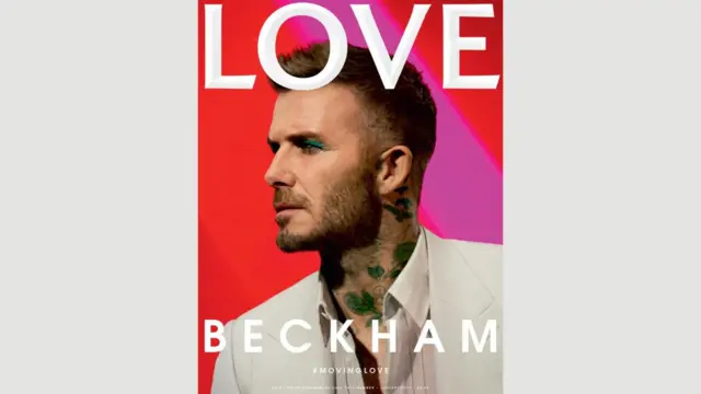 David Beckham na capa da revista 'Love'