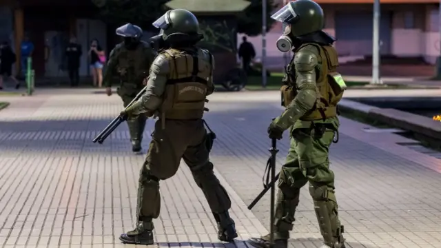 Los militares salieron a las calles de Chile durante las masivas protestas del pasado otoño.