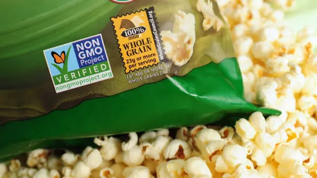 Пачка попкорна non-GMO