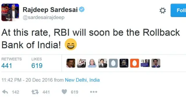 राजदीप का ट्वीट