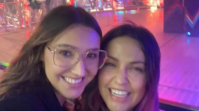 Carla Dyson with sister Nicki Dyson