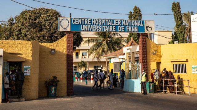 Le centre hospitalier de Fann où sont pris en charge certains patients atteints de coronavirus au Sénégal.