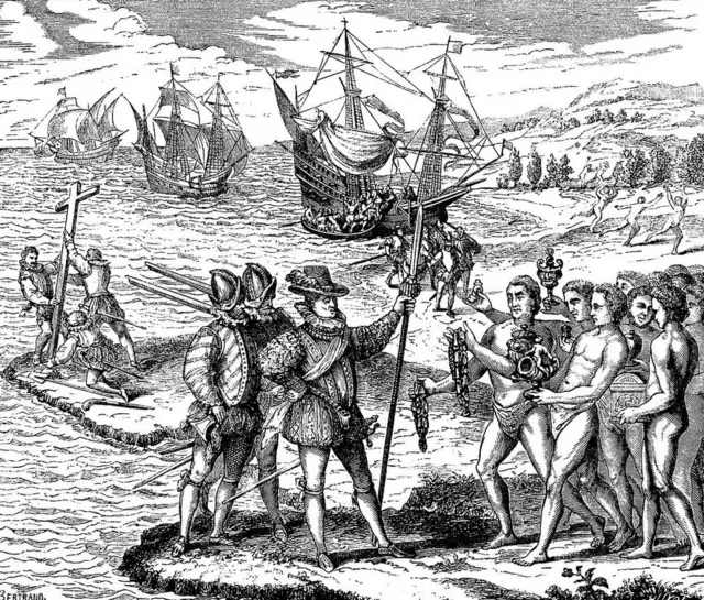 Viajes de Colón a América.