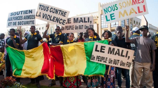 Manifestation pour la paix à Gao au Mali