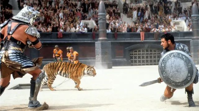Russell Crowe, Gladiator, harimau