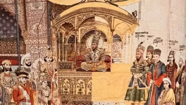 بادشاہ بہادر شاہ ظفر کا دربار