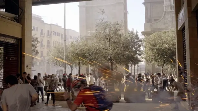 A photo of demonstrations