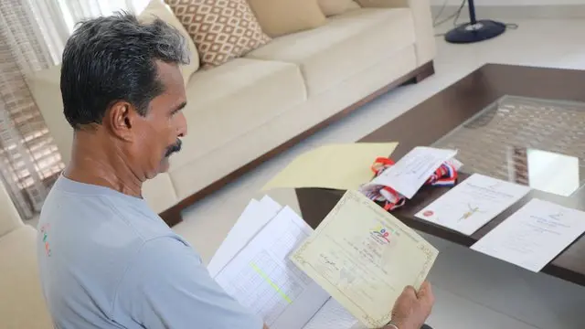 Record holding Sri Lankan senior sprinter Tilsen Wijey