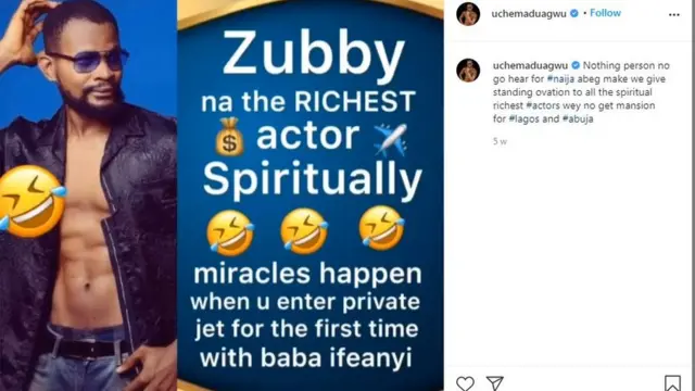 Uche Maduagwu Biography: Nollywood actor wey some Nigerians dey call Red Bra guy