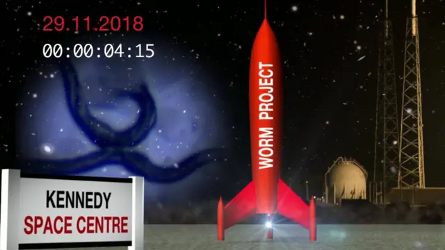 우주 비행사들은 일주일 뒤 선충을 섭씨 영하 80도의 온도로 얼려 지구로 운반한다