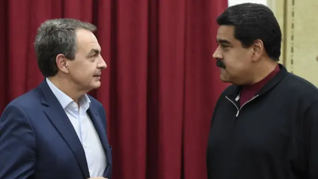 José Luis Rodríguez Zapatero y Nicolás Maduro