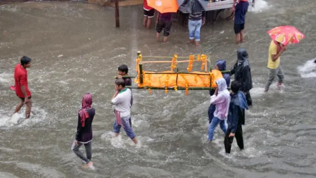 انڈیا، سیلاب، بارشیں، پٹنہ، بہار