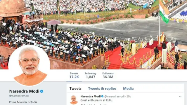 मोदी का ट्विटर