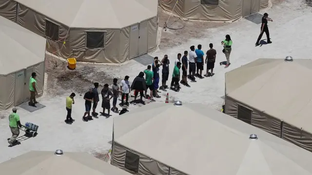 Centro de detención en Tornillo, Texas.