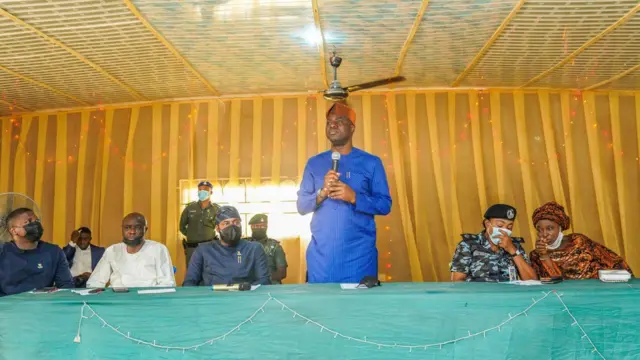 Oyo state govnor meet wit selected stakeholders, local goment chairpersons and political office holders from Ibarapa on top security challenge for di area