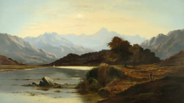 Картина Чарльза Лесли "Остров Эллен на озере Лох-Катрин"