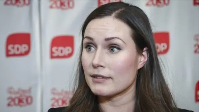 ফিনল্যান্ডের প্রধানমন্ত্রী সানা মেরিন।